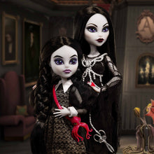 Load image into Gallery viewer, Mattel Creations Monster High Skullector Addams Family Morticia and Wednesday Addams Two Pack