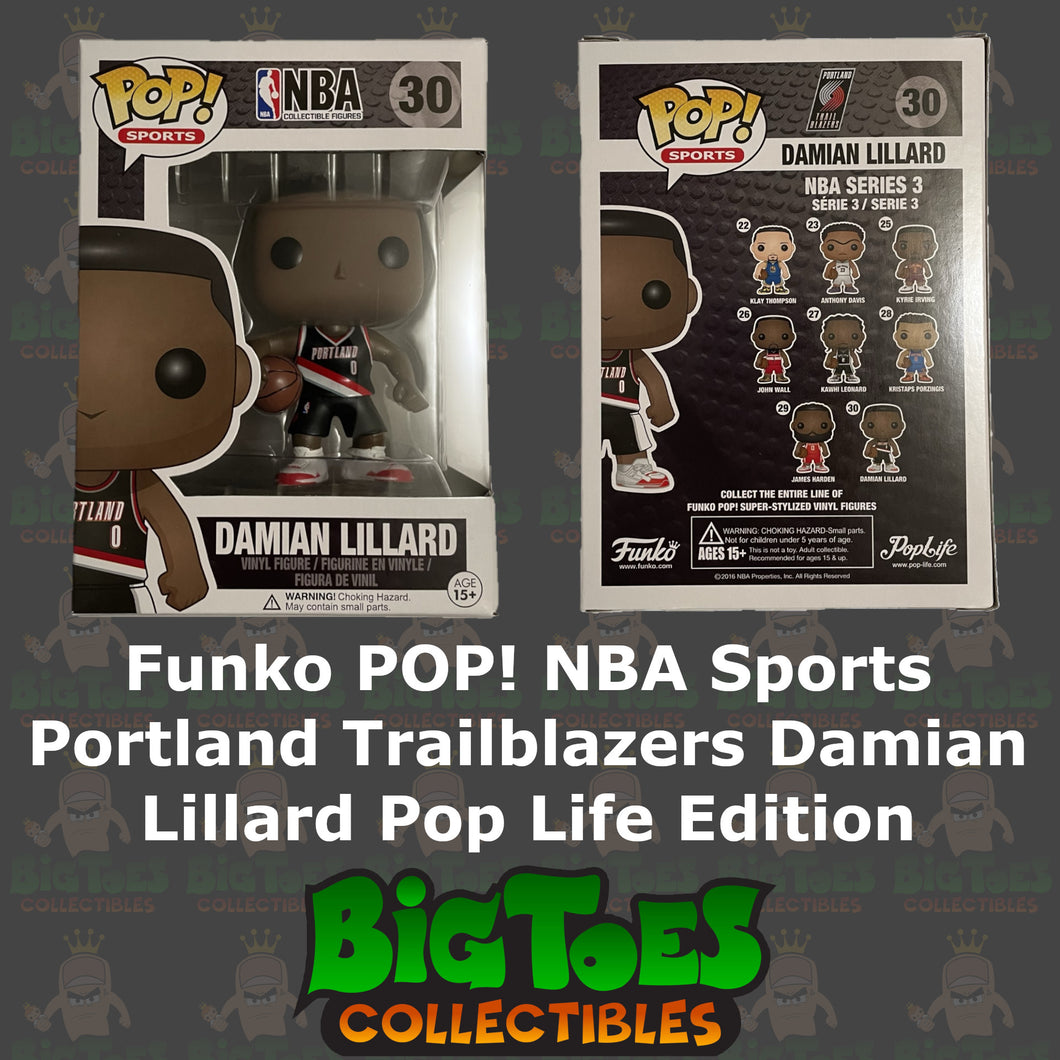 Funko POP! NBA Sports Portland Trailblazers Damian Lillard Pop Life Edition