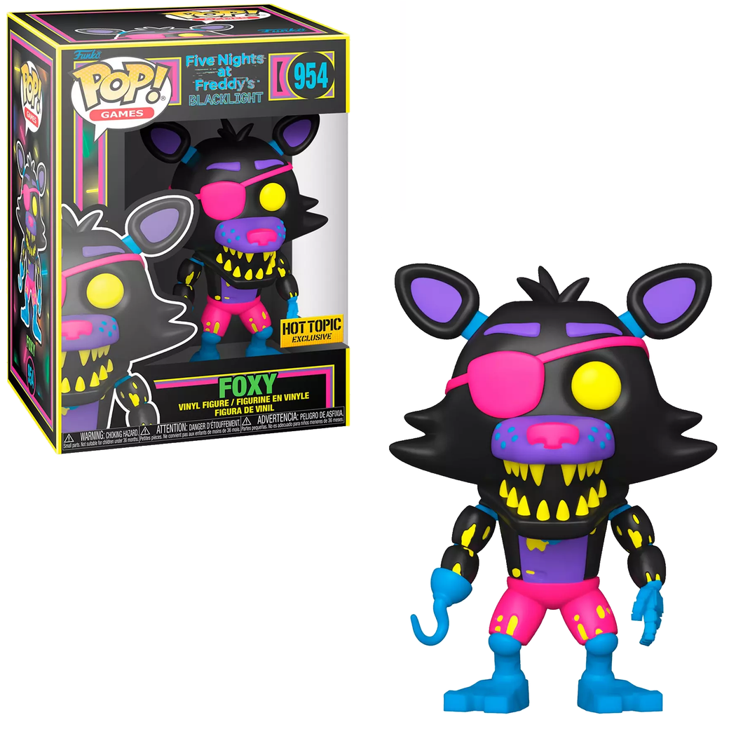 Funko POP! Games Five Nights at Freddys Black Light Foxy Hot Topic Exclusive