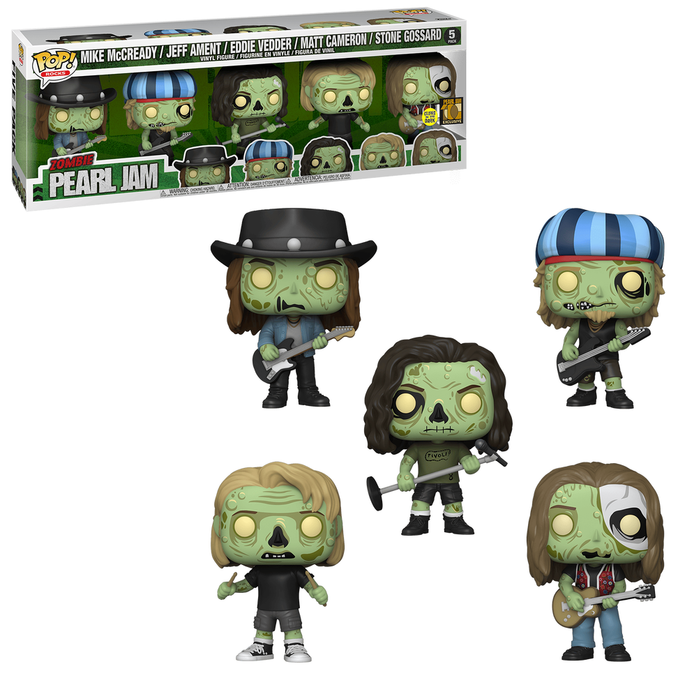 funko pop 5点 Funko POP! Rocks Pearl Jam Zombie 5 Pack Ten Club Exclusive