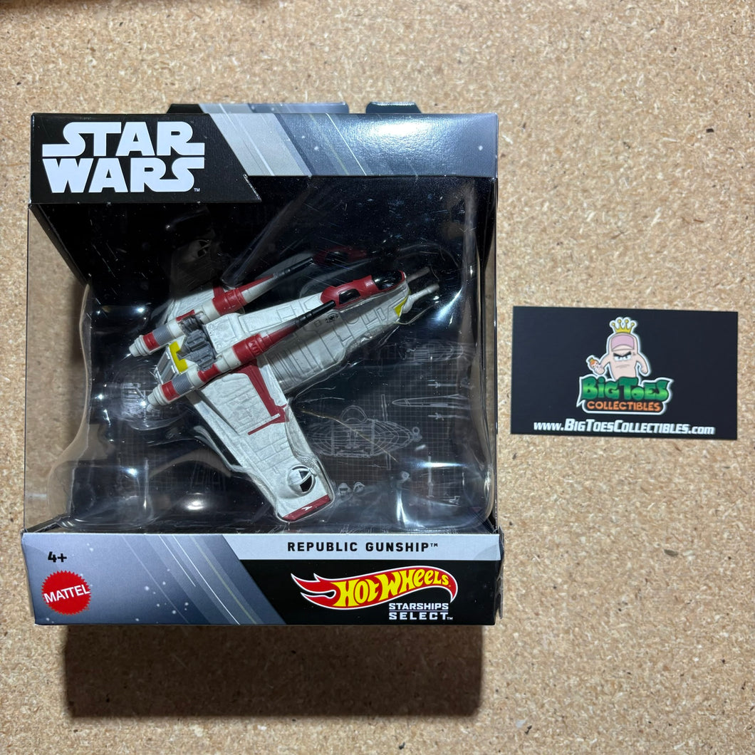 Hot Wheels Star Wars Starships Select 2023 Republic Gunship