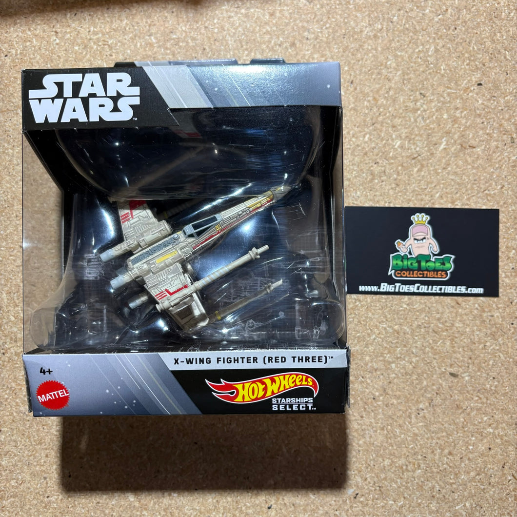 Hot Wheels Star Wars Starships Select 2023 X-Wing Fighter Red Three Regular