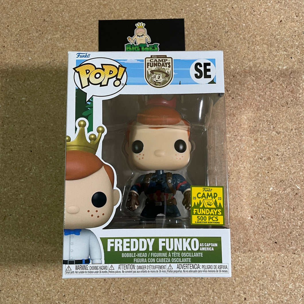 Funko POP! Camp Fundays 2023 Freddy Funko as Captain America LE500
