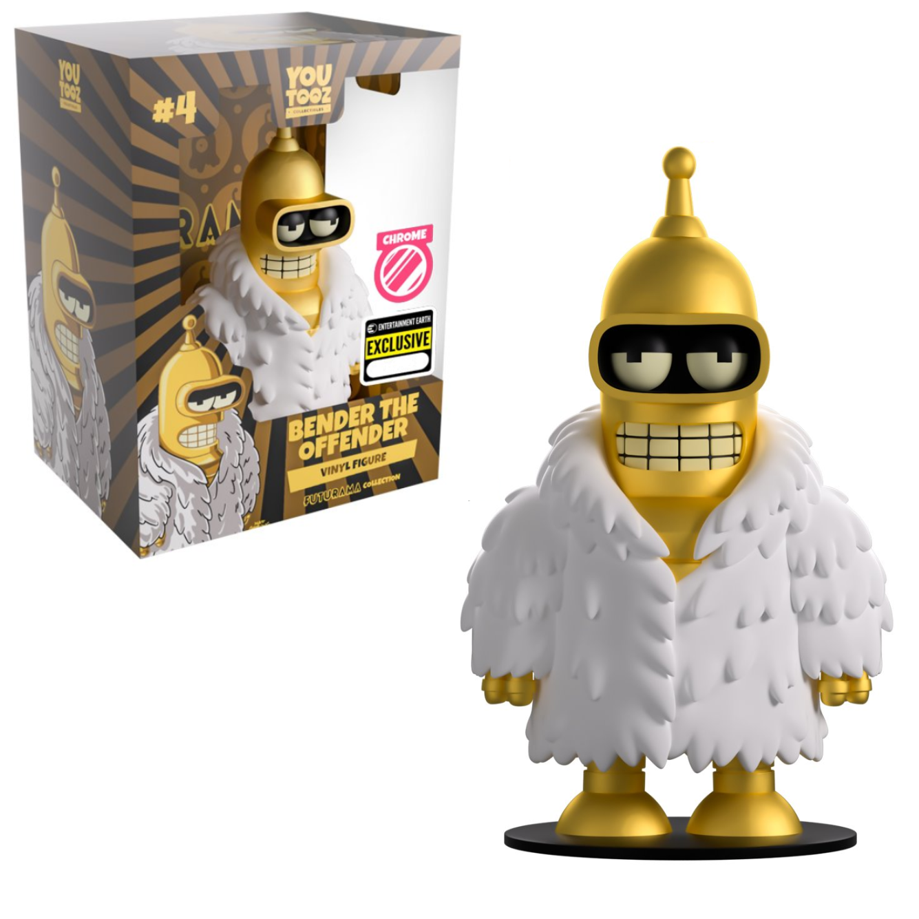 Youtooz Television Futurama Bender the Offender Gold Chrome EE