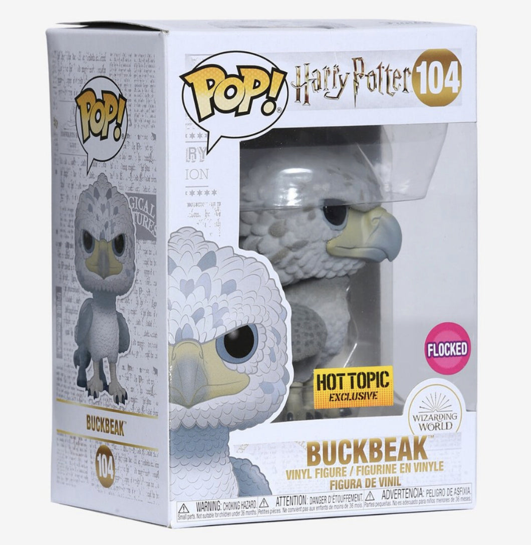 Funko POP! Movies Harry Potter Buckbeak Blackeyes Flocked Hot Topic Exclusive