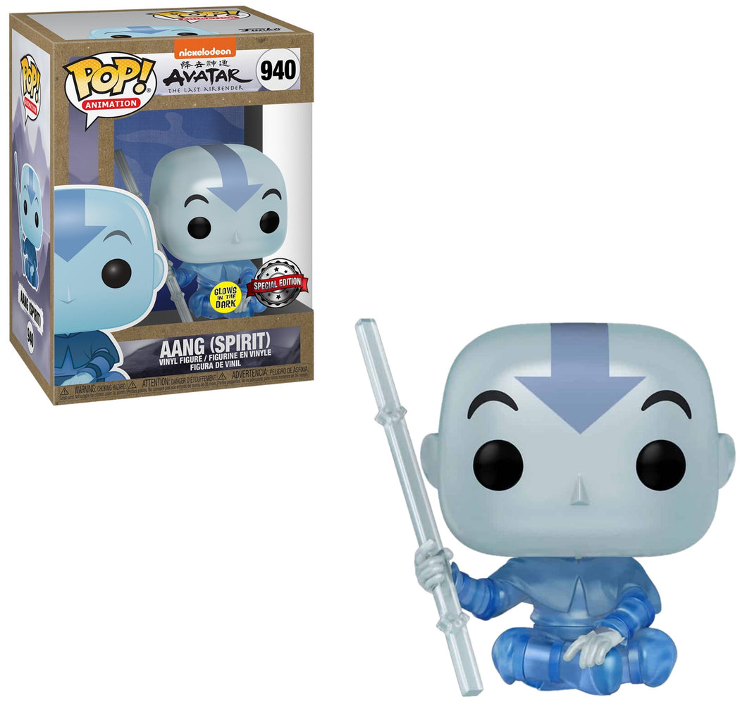 Funko POP! Animation Avatar The Last Airbender Aang Spirit Glow in the Dark Earth Day Exclusive