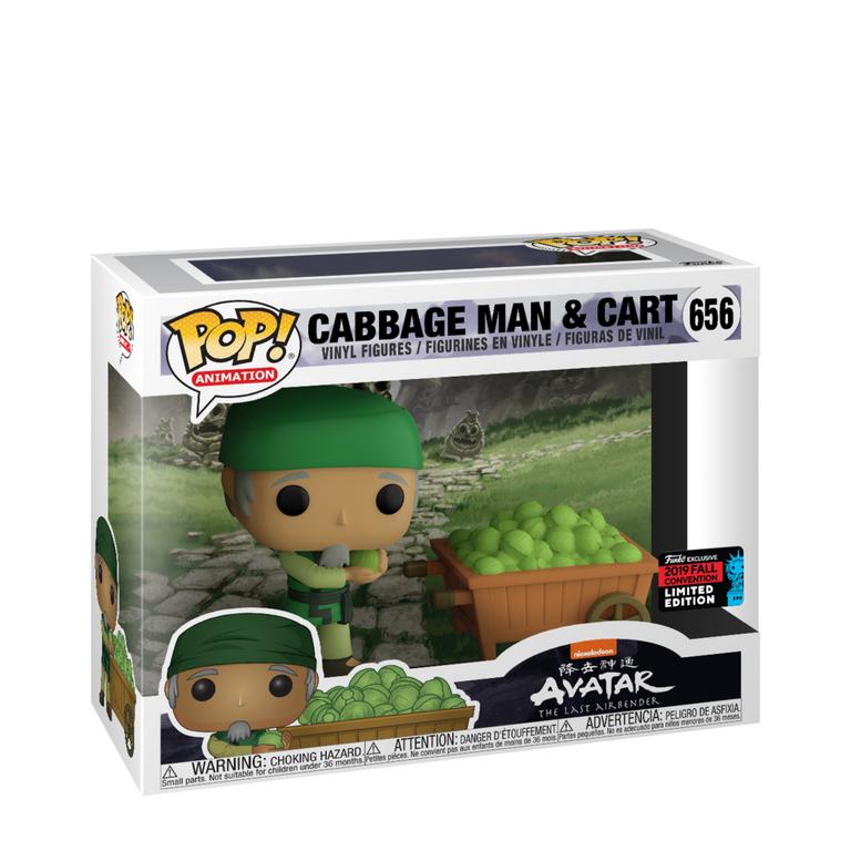 Funko POP! Animation Avatar the Last Airbender Cabbage Man & Cart Fall Convention