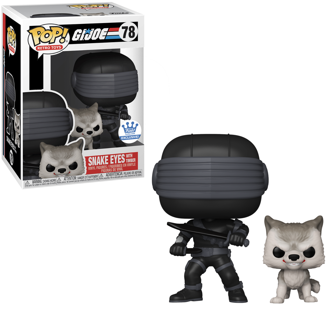 Funko POP! Animation G.I. Joe Snake Eyes with Timber Funko Shop Exclusive