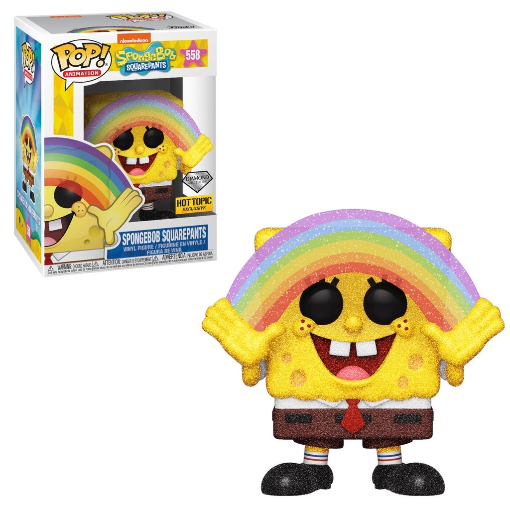 Funko POP! Animation SpongeBob Squarepants Diamond Collection Hot Topic Exclusive