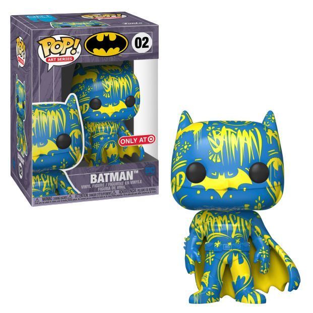 Funko POP! DC Heroes Batman Art Series Blue & Yellow with Hard Stack Target Exclusive
