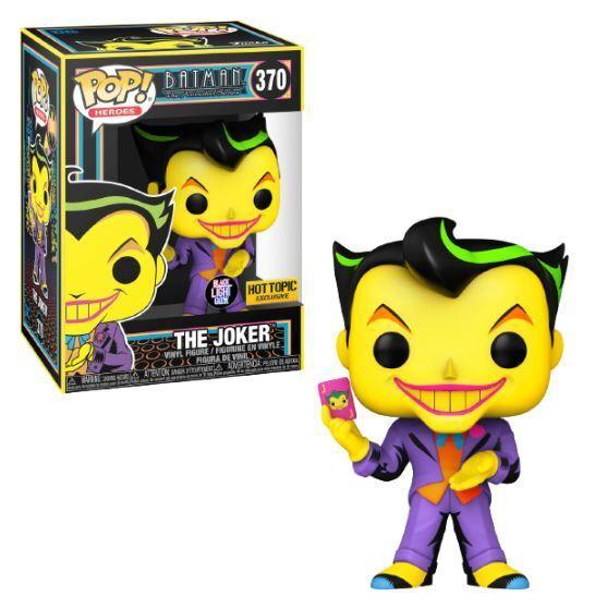 Funko POP! DC Heroes Batman The Animated Series Joker Black Light Hot Topic Exclusive