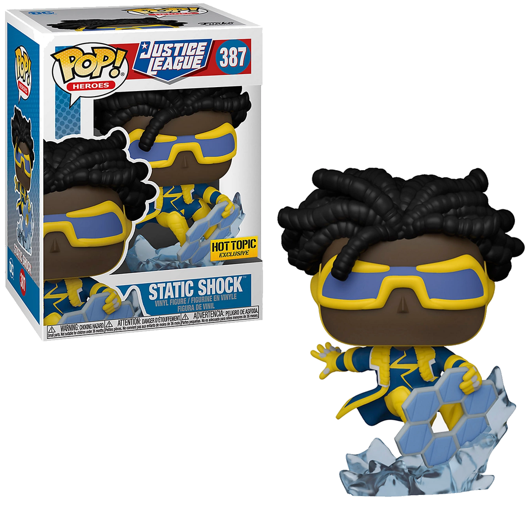 Funko POP! DC Heroes Justice League Static Shock Hot Topic Exclusive