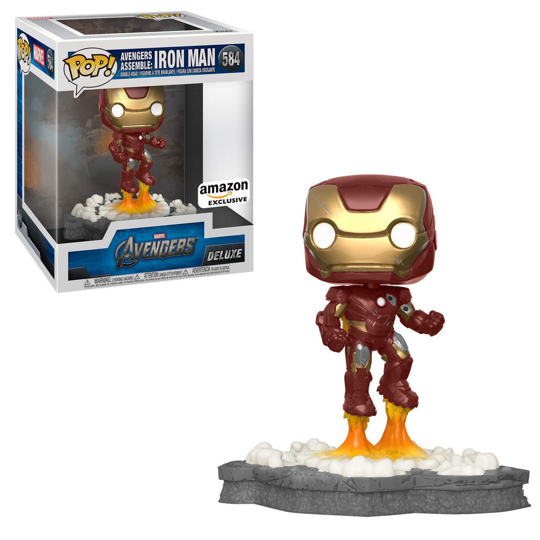 Funko POP! Deluxe Marvel Avengers Assemble Iron Man Amazon Exclusive