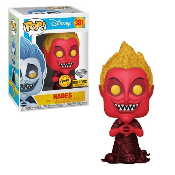 Funko POP! Disney Hercules Hades Diamond Collection Hot Topic Exclusive Red Chase