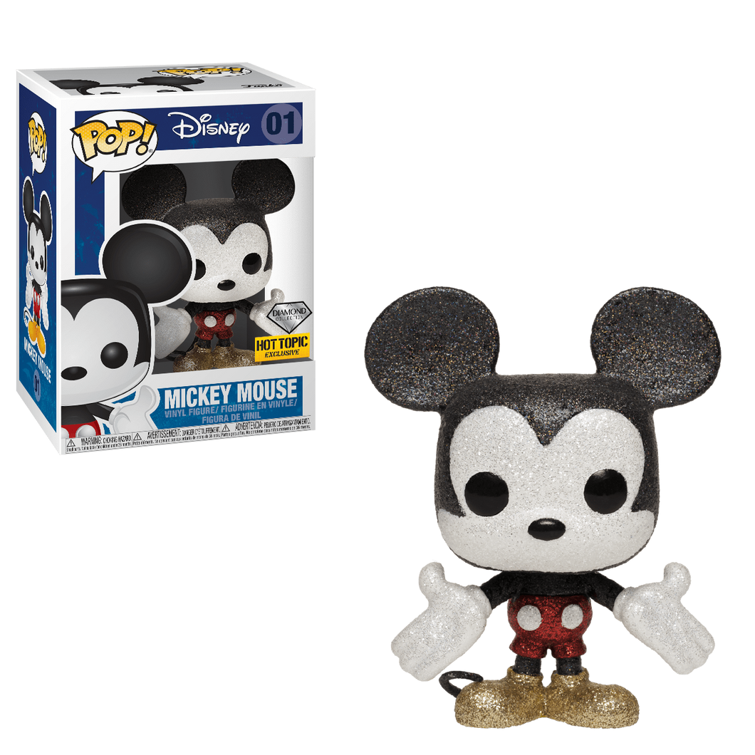 Funko POP! Disney Mickey Mouse Diamond Collection Hot Topic Exclusive