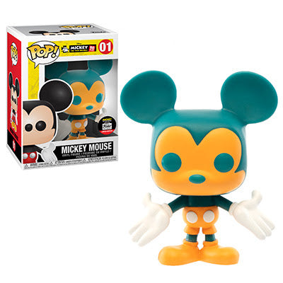 Funko POP! Disney Mickey Mouse True Original 90th Year Orange Green Funko Shop Exclusive