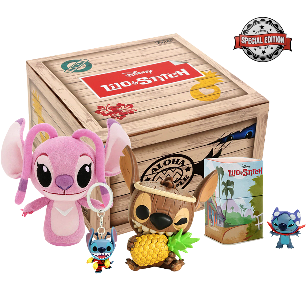Funko POP! Disney Treasures Box Aloha Pineapple Tiki Stitch Box Bundle