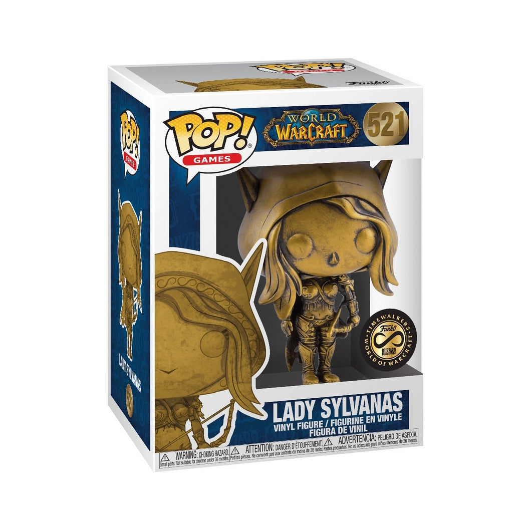 Funko POP! Games Blizzard World of Warcraft Lady Sylvanas Gold Patina Time Walker Blizzcon Exclusive
