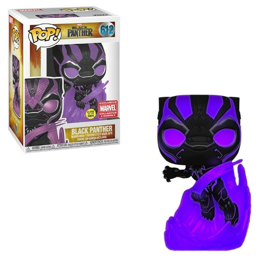 Funko POP! Marvel Black Panther Glow in the Dark Collector Corps Exclusive