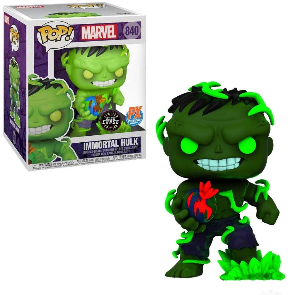 Funko POP! Marvel Immortal Hulk 6-Inch Previews PX Exclusive Glow in the Dark Chase