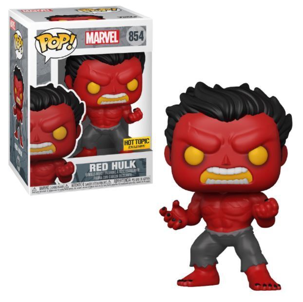 Funko POP Marvel Red Hulk Hot Topic Exclusive Regular