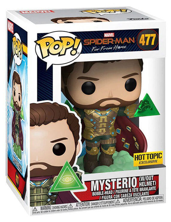 Funko POP! Marvel Spider-Man Far from Home Mysterio Unmasked Hot Topic Exclusive
