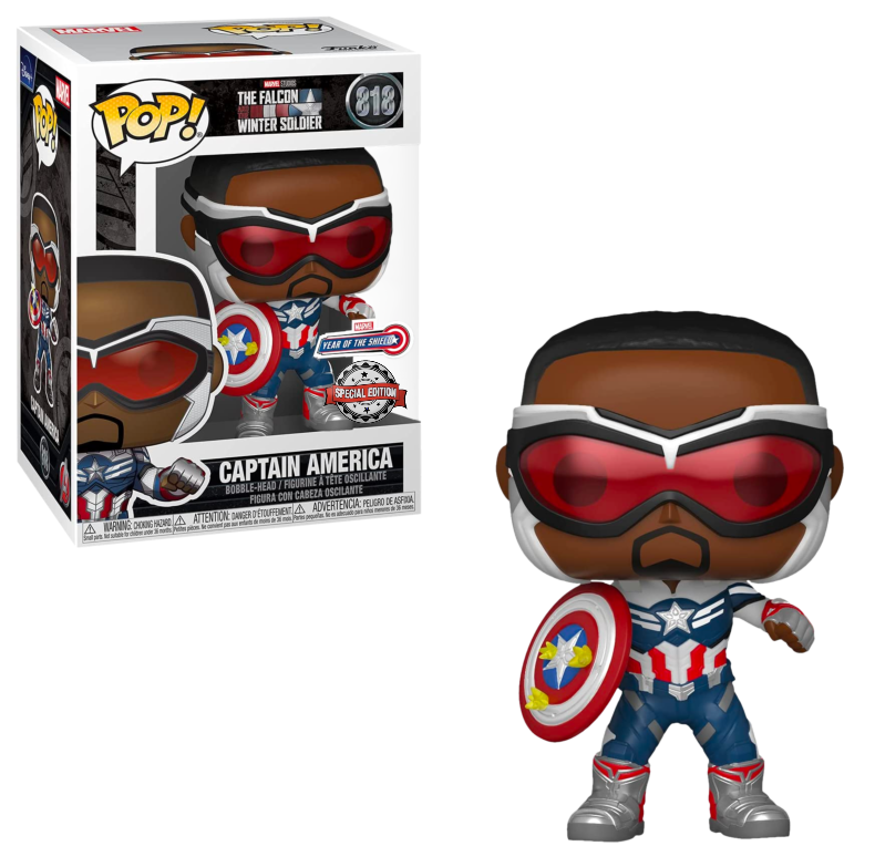 Funko POP! Marvel The Falcon and the Winter Soldier Captain America Year of the Shield Exclusive