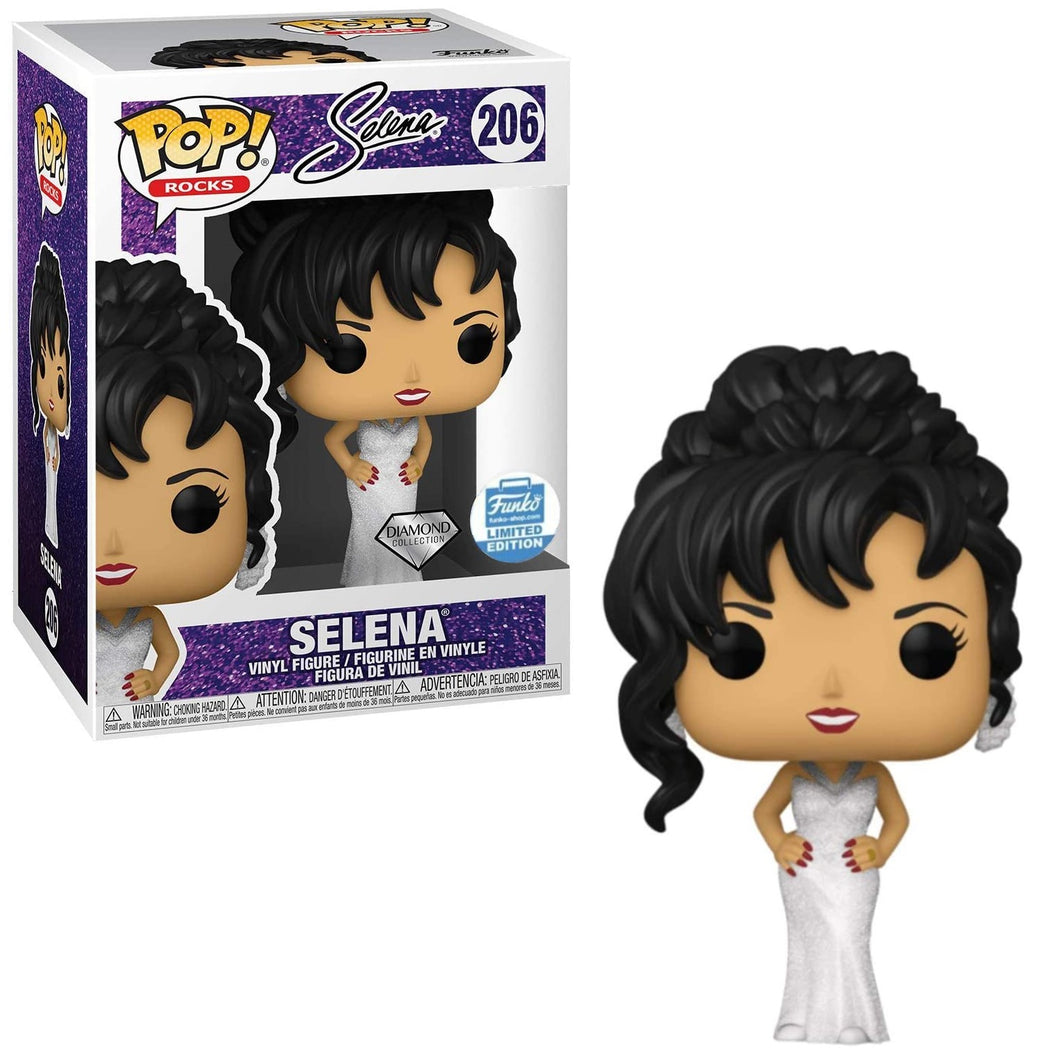 Funko POP! Rocks Selena White Dress Diamond Collection Funko Shop Exclusive