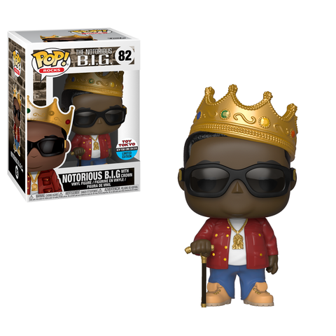 Funko POP! Rocks The Notorious B.I.G. with Crown NYCC Toy Tokyo Exclusive