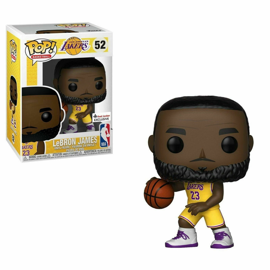 Funko POP! Sports NBA Basketball Los Angeles Lakers LeBron James Yellow Jersey Foot Locker Exclusive
