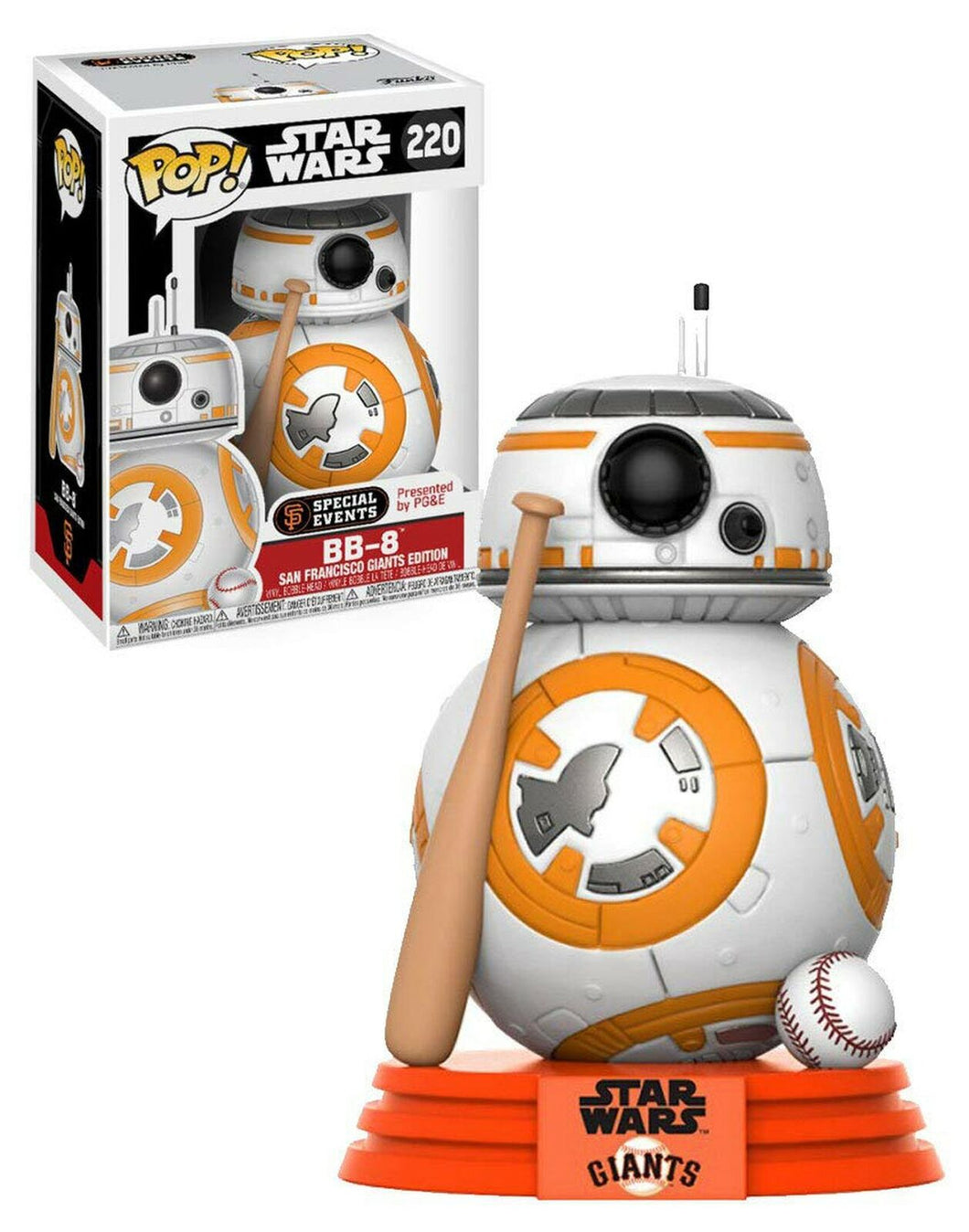 Funko POP! Star Wars BB-8 MLB San Francisco Giants Edition Special Events Blemished Window
