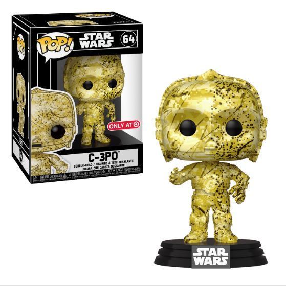 Funko POP! Star Wars C-3PO Futura Design Target Exclusive With Hard Stack