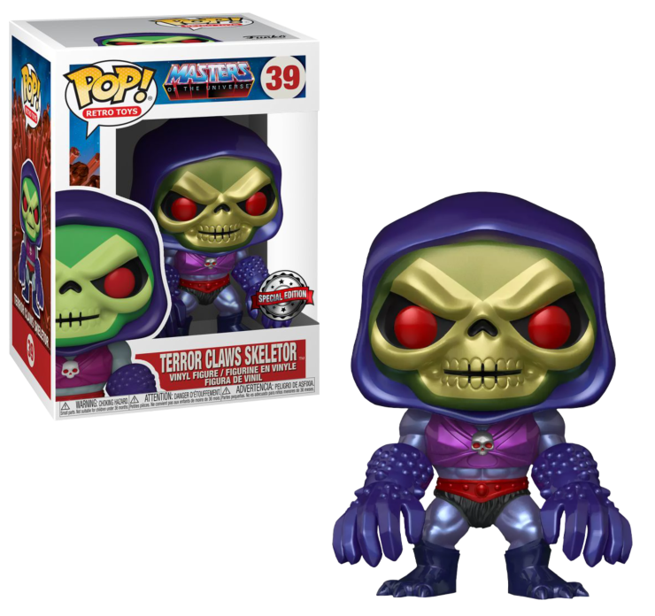 Funko POP! Television Masters of the Universe Terror Claws Skeletor Metallic Exclusive