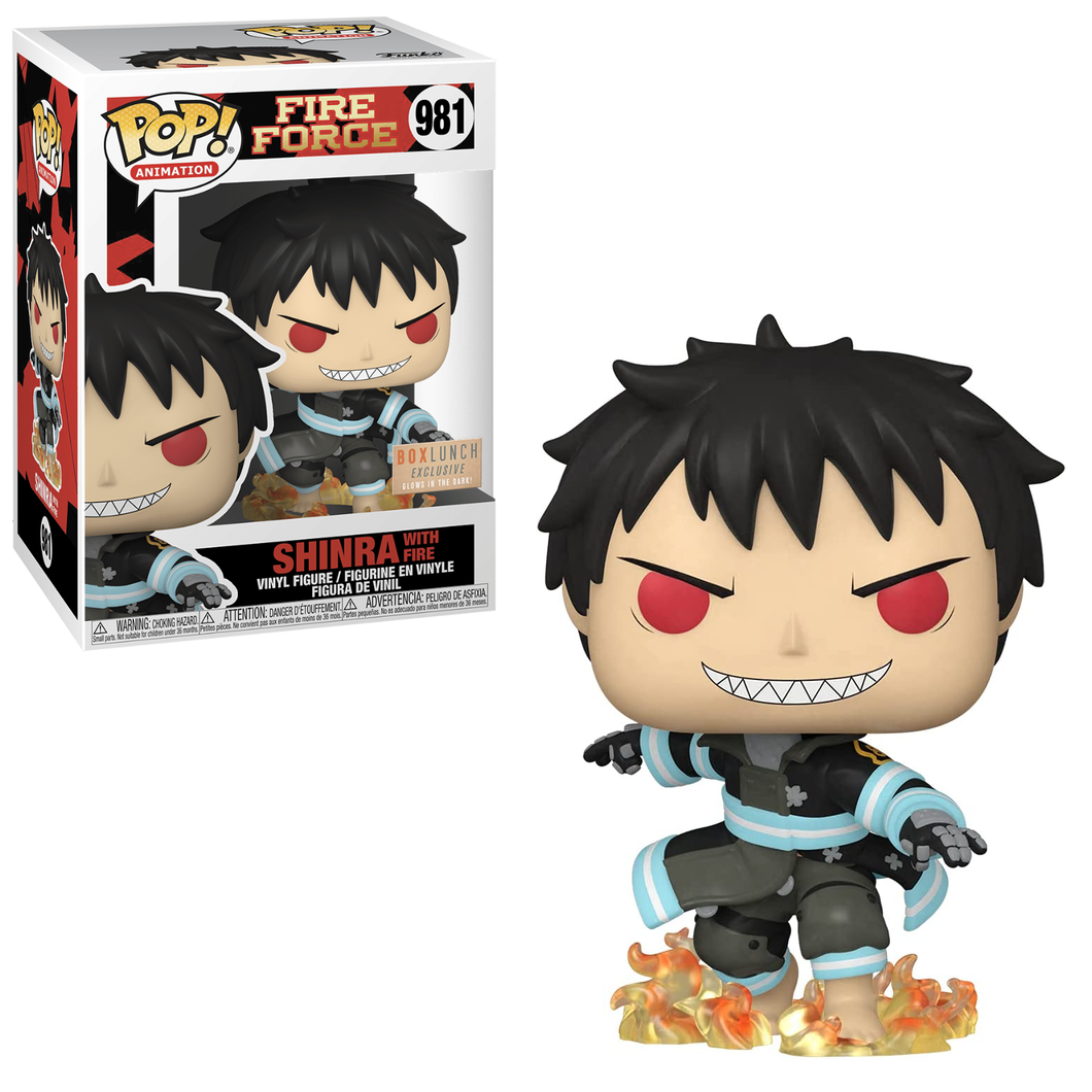 Funko POP! Animation Fire Force Shinra with Fire Glow in the Dark BoxLunch Exclusive