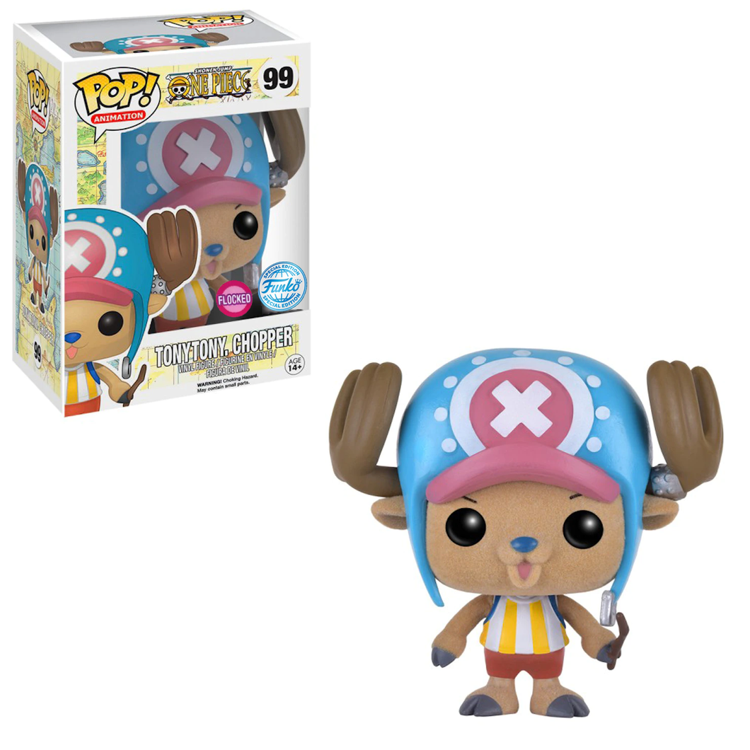 Funko POP! Animation One Piece Chopper Flocked Special Edition Exclusive DAMAGED BOX