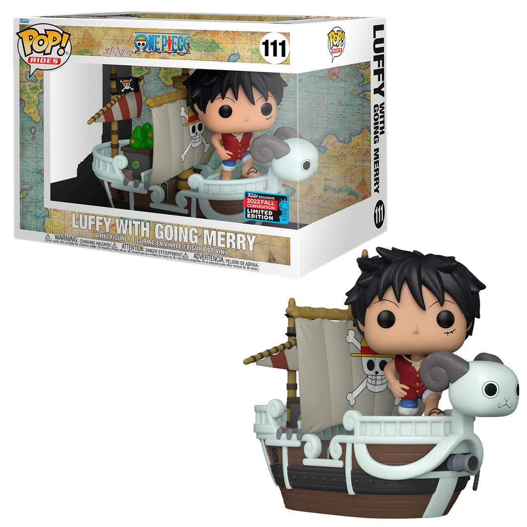 Funko POP! Animation One Piece Luffy with Going Merry 2022 Fall Convention Exclusive