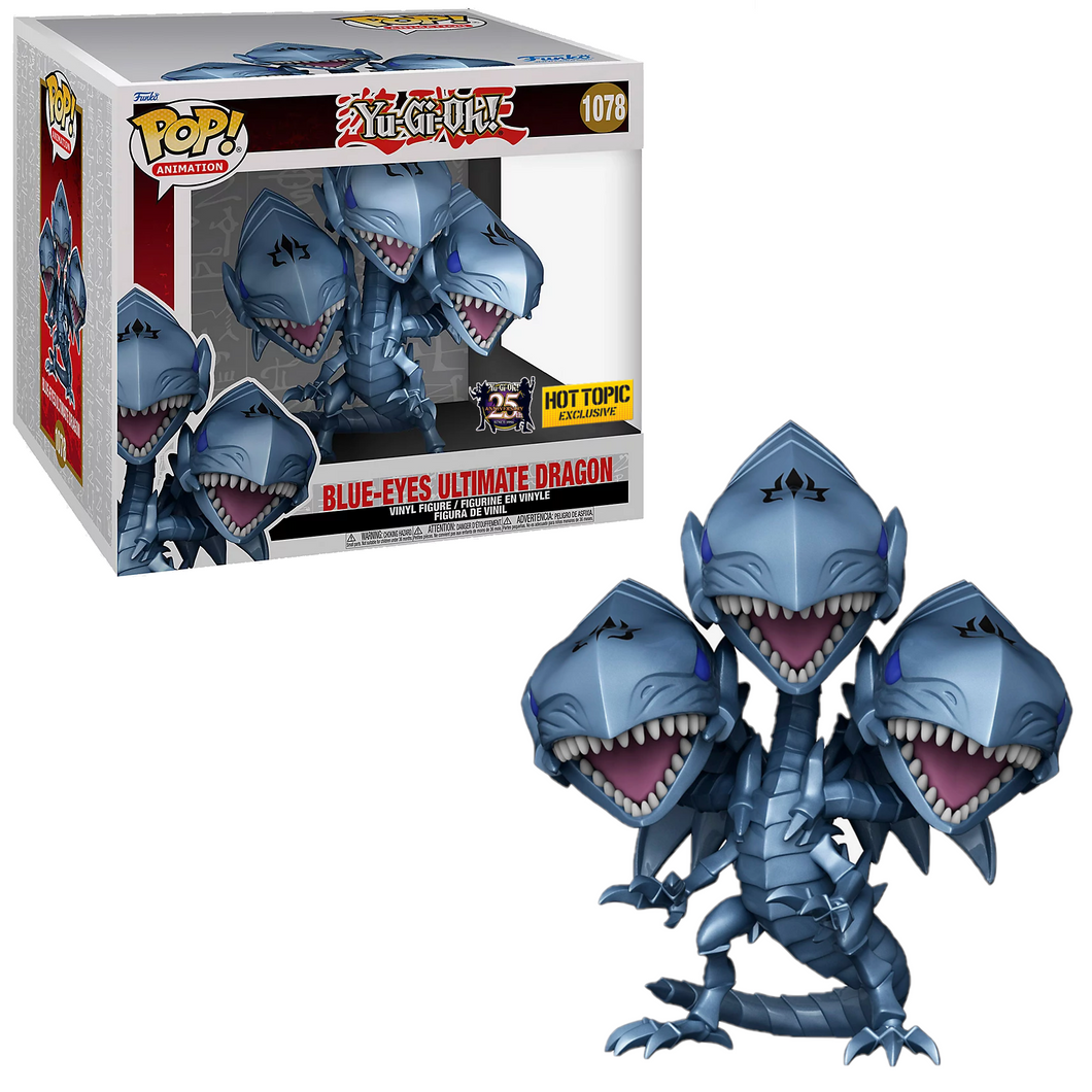 Funko POP! Animation Yu-Gi-Oh Blue Eyes Ultimate Dragon Hot Topic Exclusive