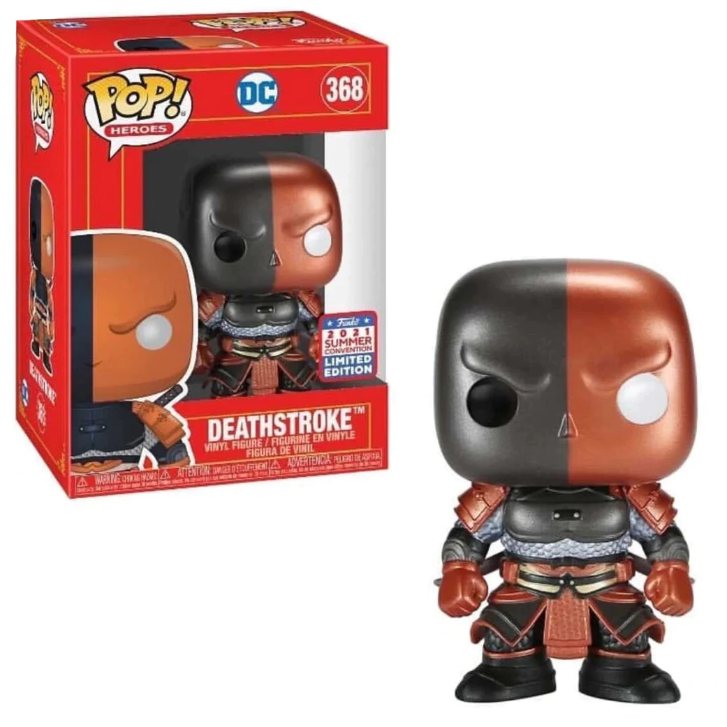 Funko POP! DC Heroes Imperial Deathstroke Metallic 2021 Summer Convention Asia Exclusive DAMAGED BOX