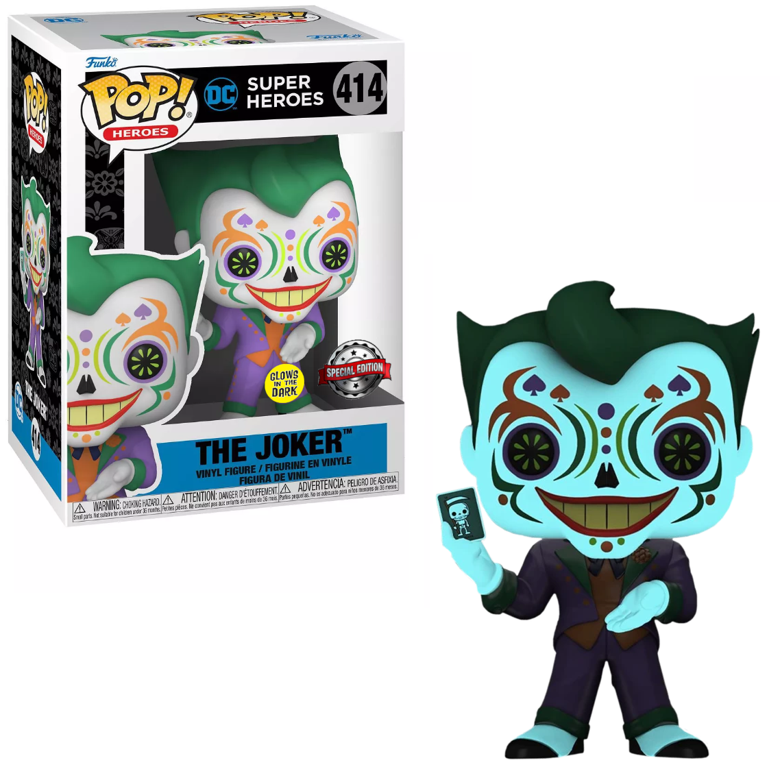 絶対的な信頼 DC POP! Funko Heroes In Glow Muertos Los De Dia Joker The アメコミ