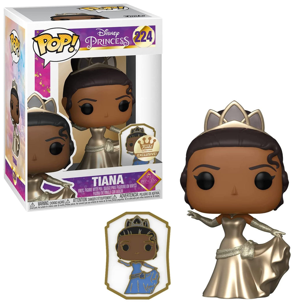 Funko POP! Disney Princess Tiana Dancing Gold with Pin Funko Shop Exclusive