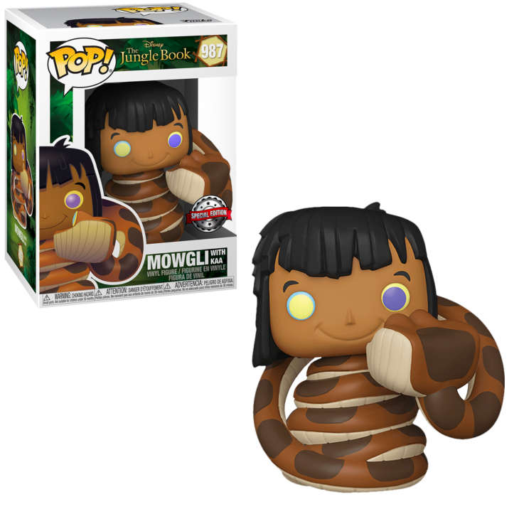 Funko POP! Disney The Jungle Book Mowgli with Kaa Exclusive