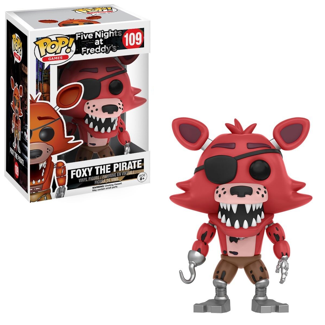  Funko POP Games: Five Nights at Freddy's – Foxy the Pirate Fox  with Freddy Fazbear – FYE 2 pack Exclusive : Toys & Games