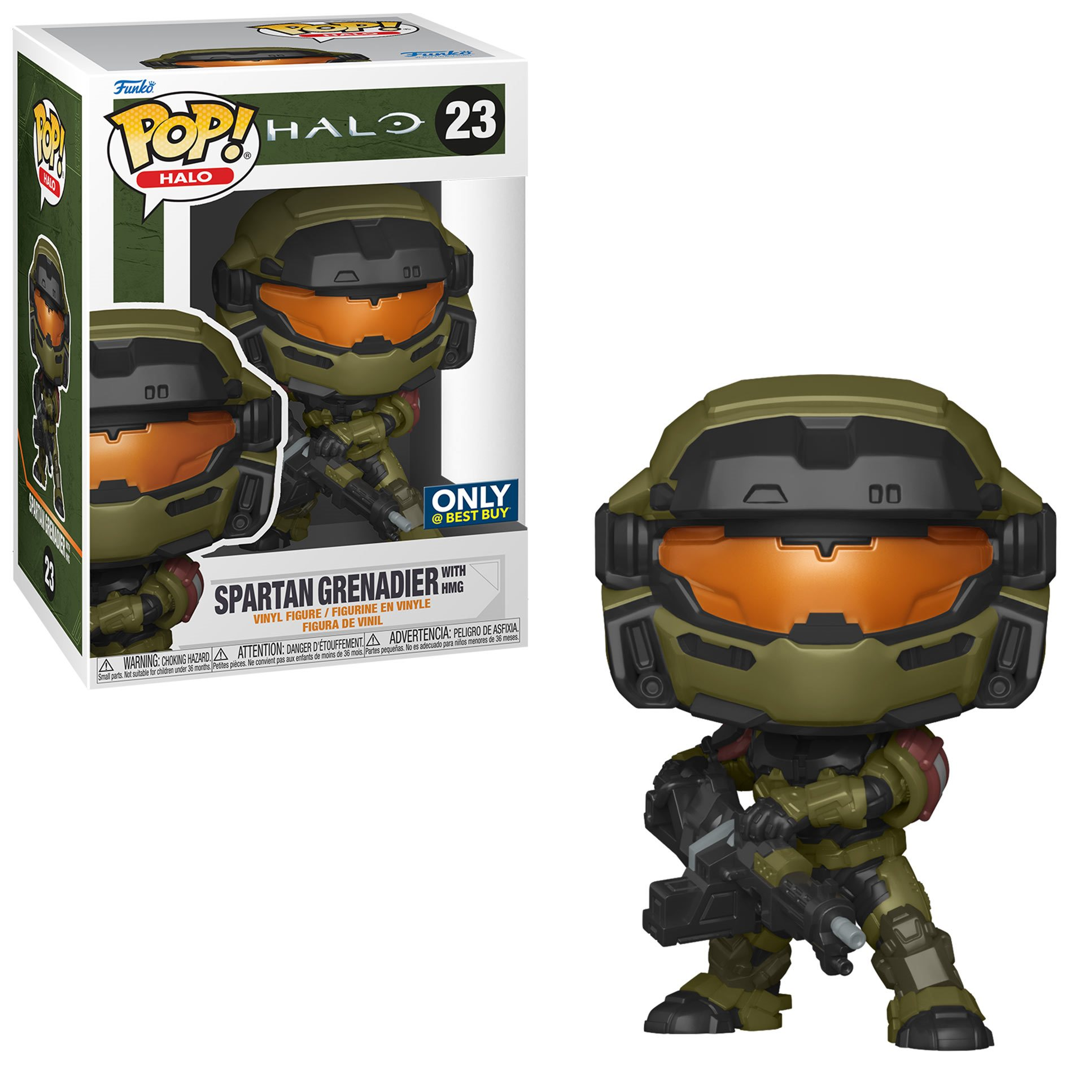 Funko POP Games Halo Infinite Spartan Grenadier with HMG BestBuy Excl BigToes Collectibles