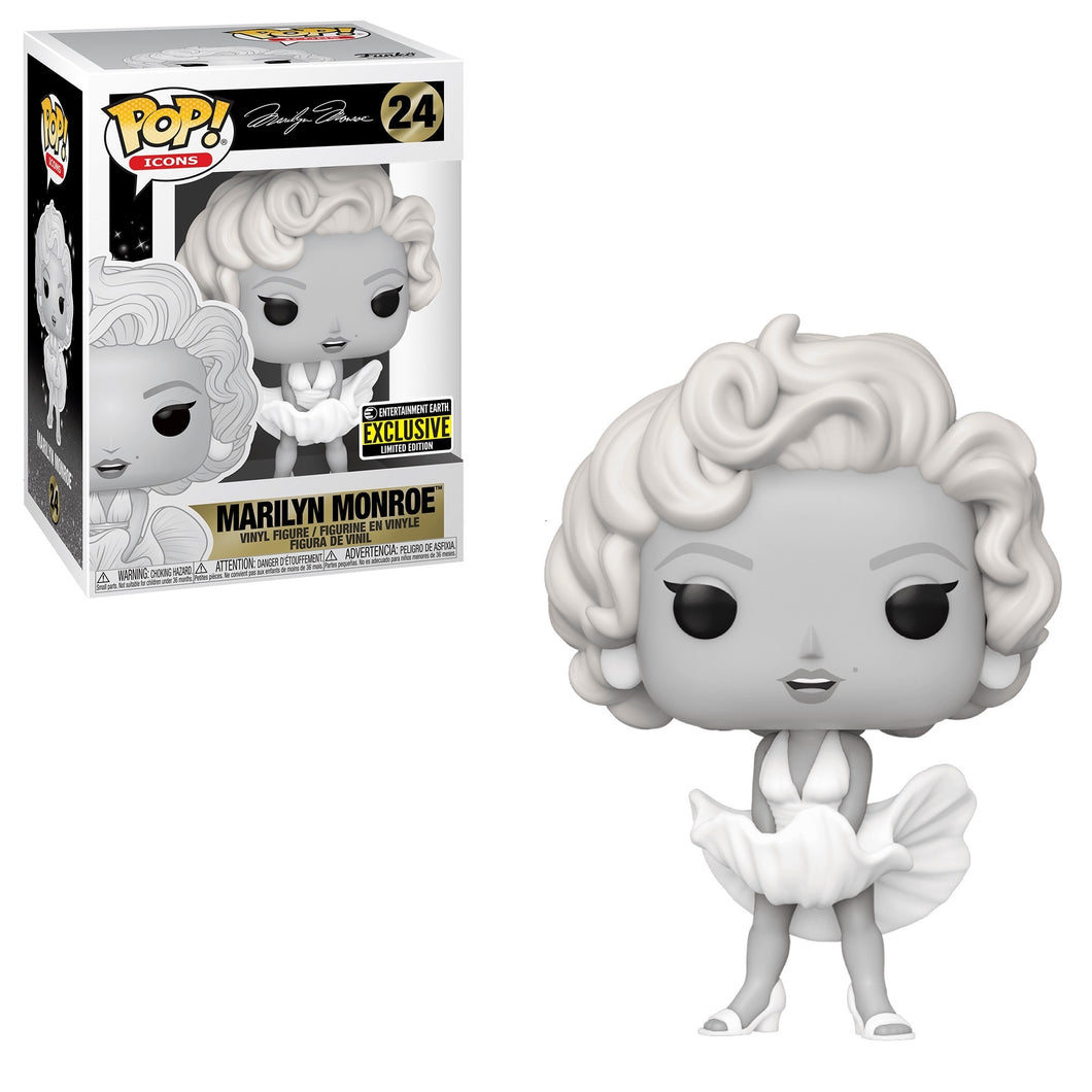 Funko POP! Icons Marilyn Monroe Black and White Entertainment Earth EE Exclusive