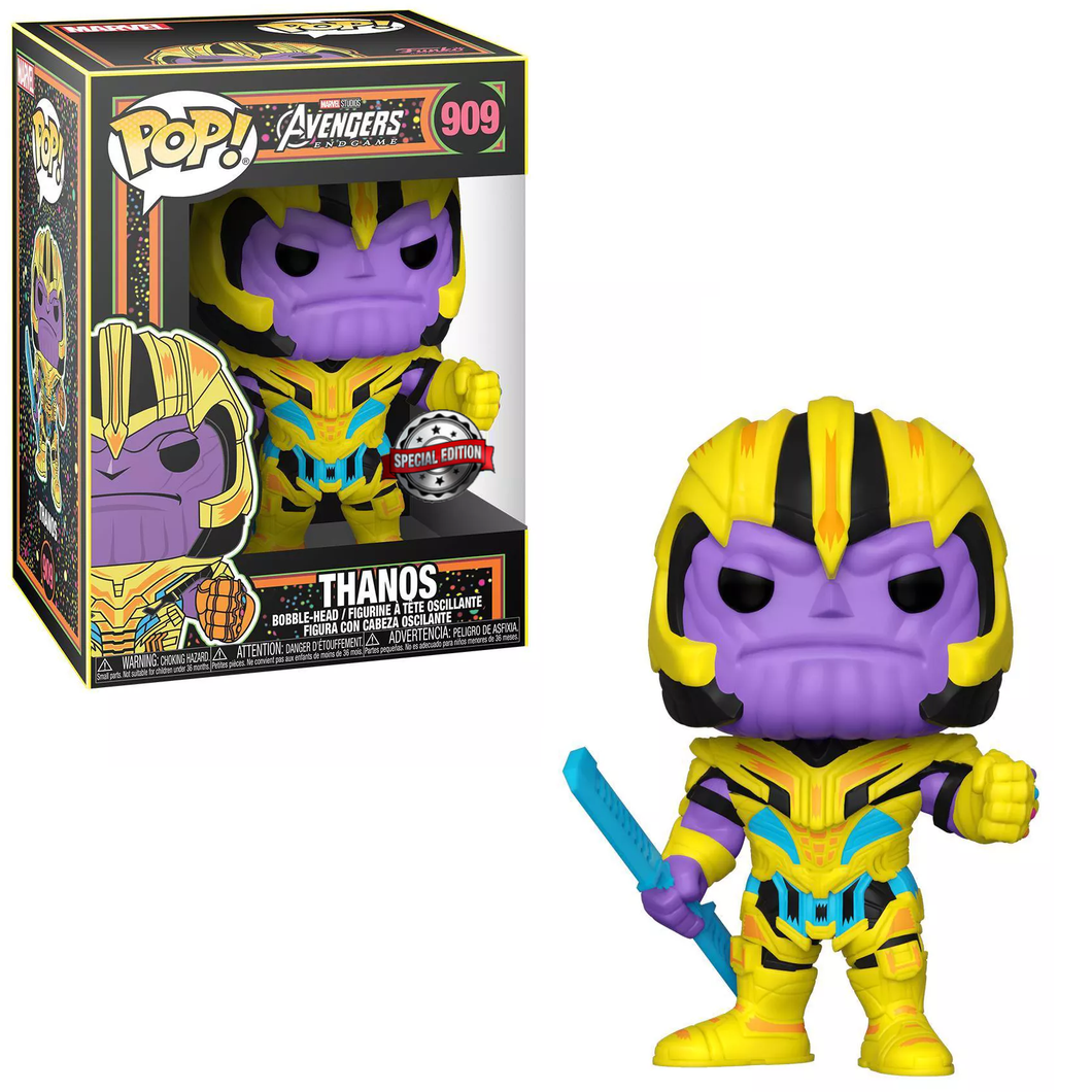 Funko POP! Marvel Avengers Thanos Black Light Exclusive
