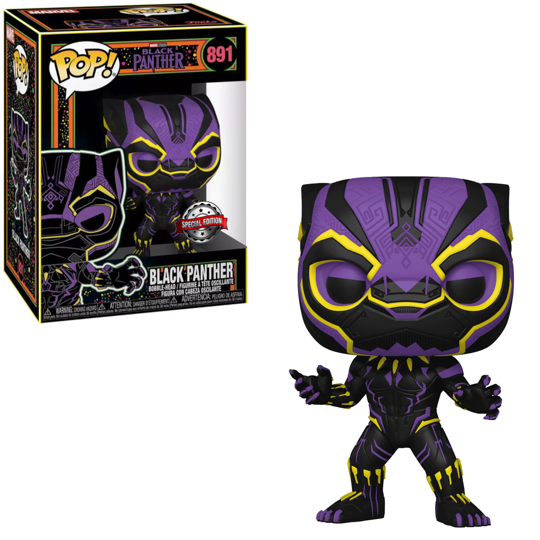 Funko POP! Marvel Black Panther Black Light Exclusive