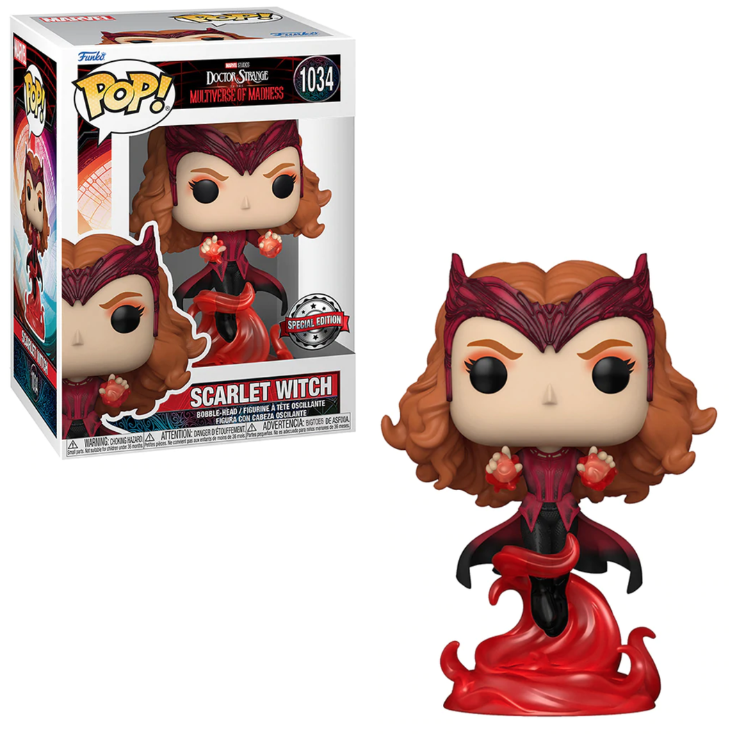 Funko POP! Marvel Doctor Strange Multiverse of Madness Scarlet Witch Chaos Exclusive