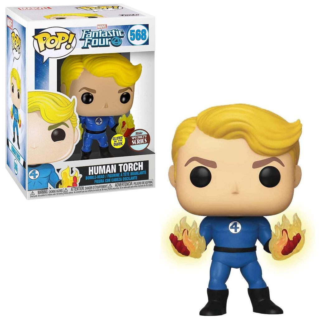 Funko POP! Marvel Fantastic Four Human Torch Glow in the Dark Specialty Series