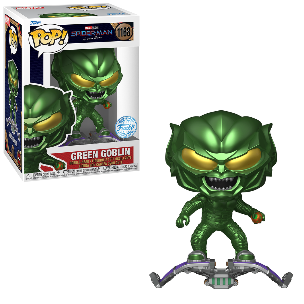 Funko POP! Marvel Spider-Man No Way Home Green Goblin with Bomb Exclusive