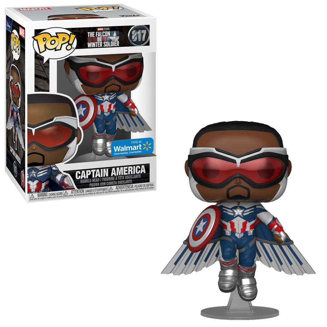 Funko POP! Marvel The Falcon and the Winter Soldier Captain America Walmart Exclusive